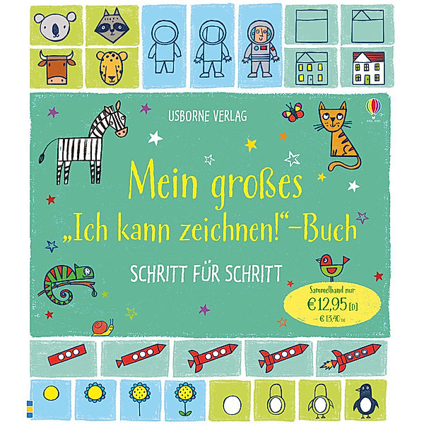 Mein grosses Ich kann zeichnen!-Buch - Schritt für Schritt, Fiona Watt