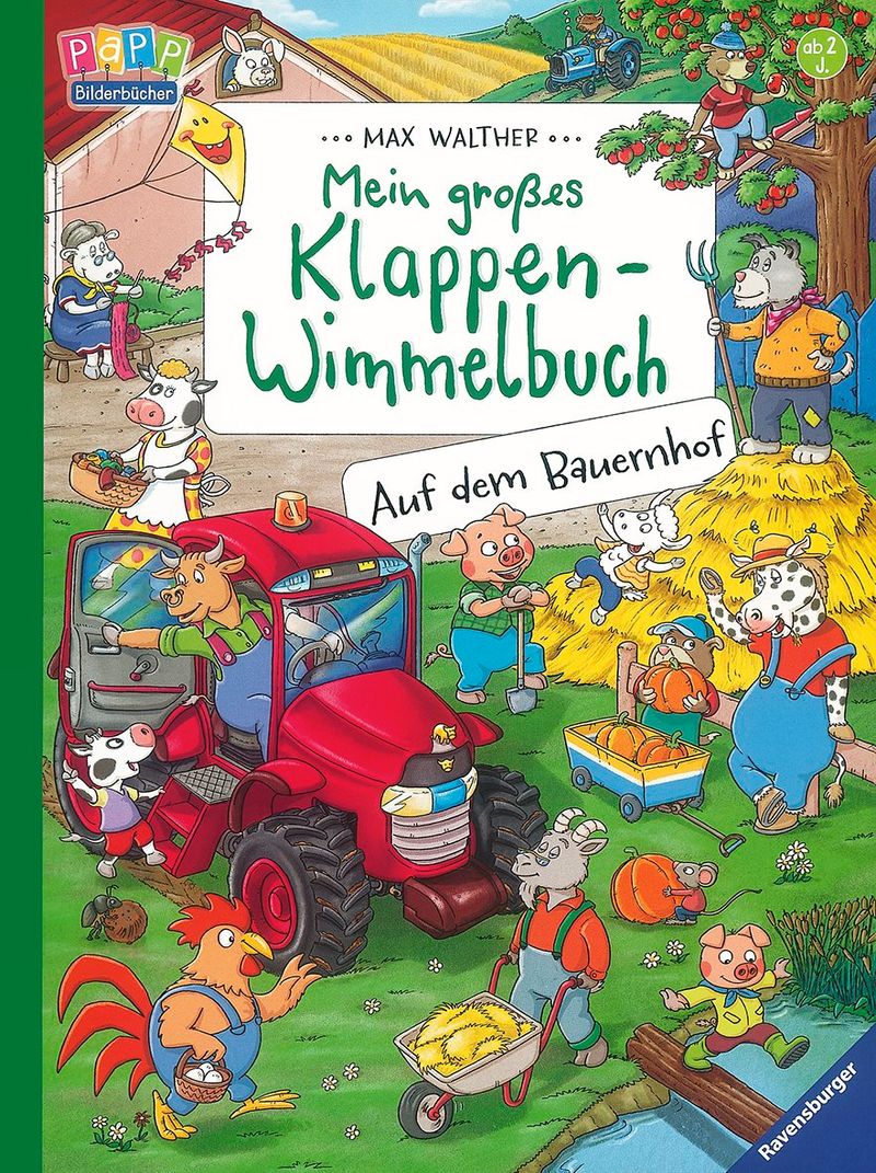 Mein großes Klappen-Wimmelbuch: Auf dem Bauernhof Buch versandkostenfrei  bei Weltbild.de bestellen