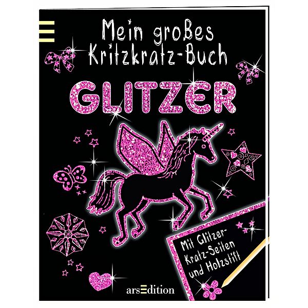 Mein großes Kritzkratz-Buch Glitzer, Elizabeth Golding