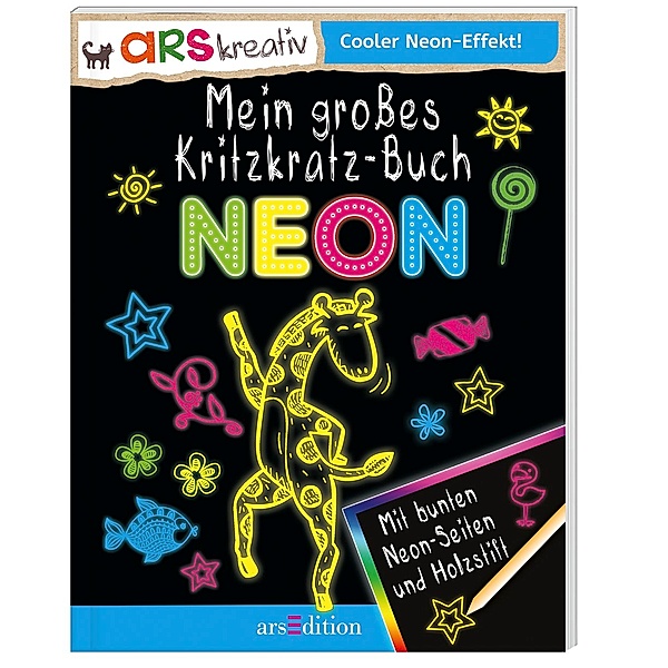 Mein grosses Kritzkratz-Buch Neon, Elizabeth Golding