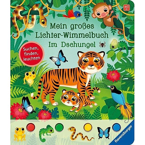 Mein grosses Lichter-Wimmelbuch: Im Dschungel, Sandra Grimm