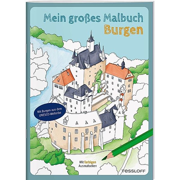 Mein grosses Malbuch. Burgen, Bianca Linster