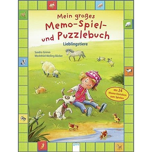 Mein grosses Memo-Spiel- und Puzzlebuch, Lieblingstiere, Sandra Grimm, Mechthild Weiling-Bäcker