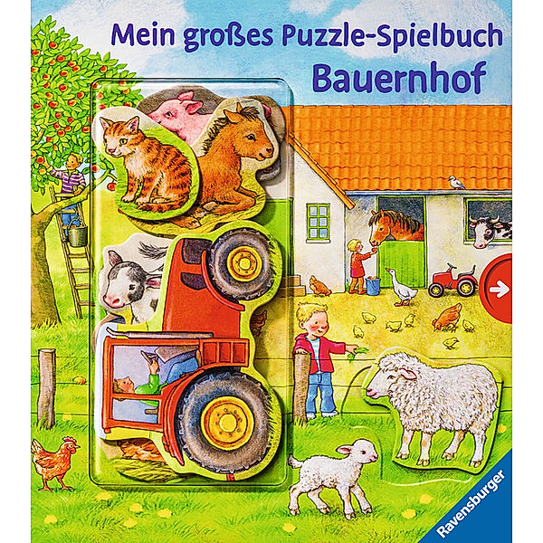 Mein grosses Puzzle-Spielbuch: Bauernhof, ANNA MÖLLER