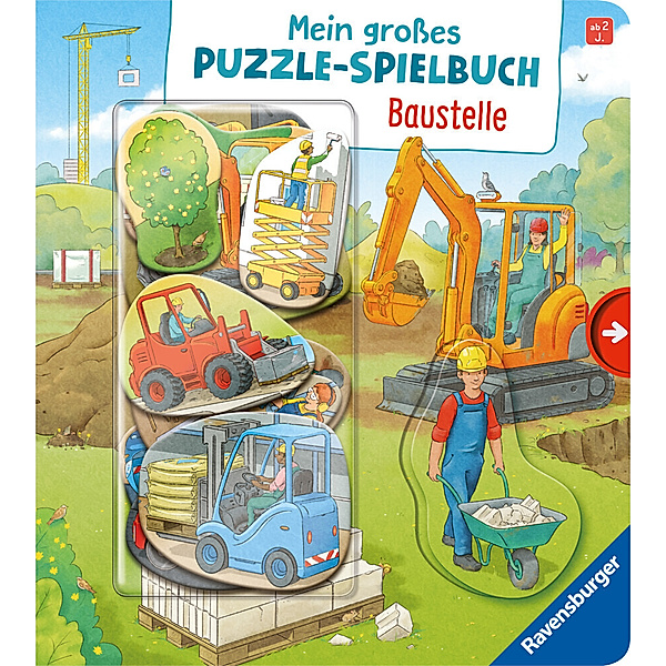 Mein grosses Puzzle-Spielbuch: Baustelle, Emilie Jakobs