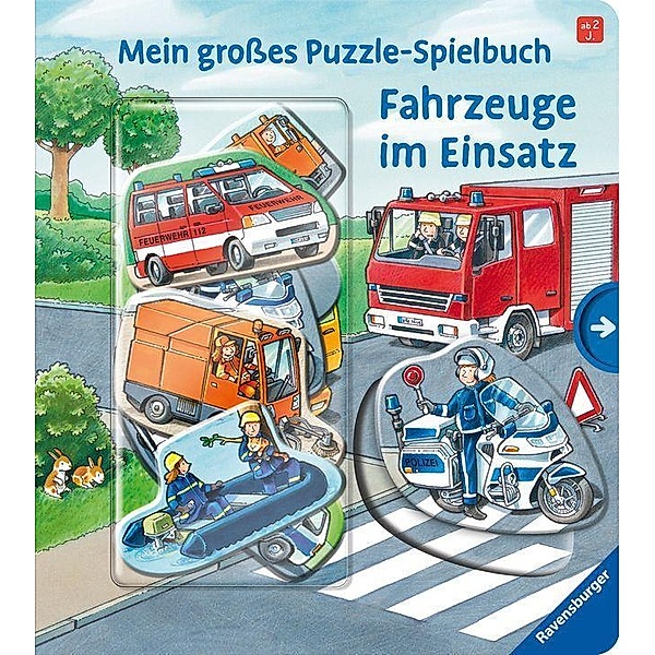 Mein großes Puzzle-Spielbuch: Fahrzeuge im Einsatz, Ralf Butschkow