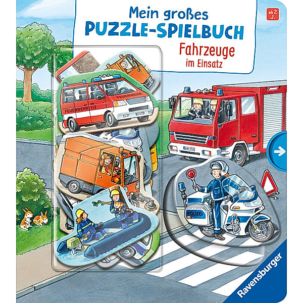 Mein großes Puzzle-Spielbuch: Fahrzeuge im Einsatz, Ralf Butschkow