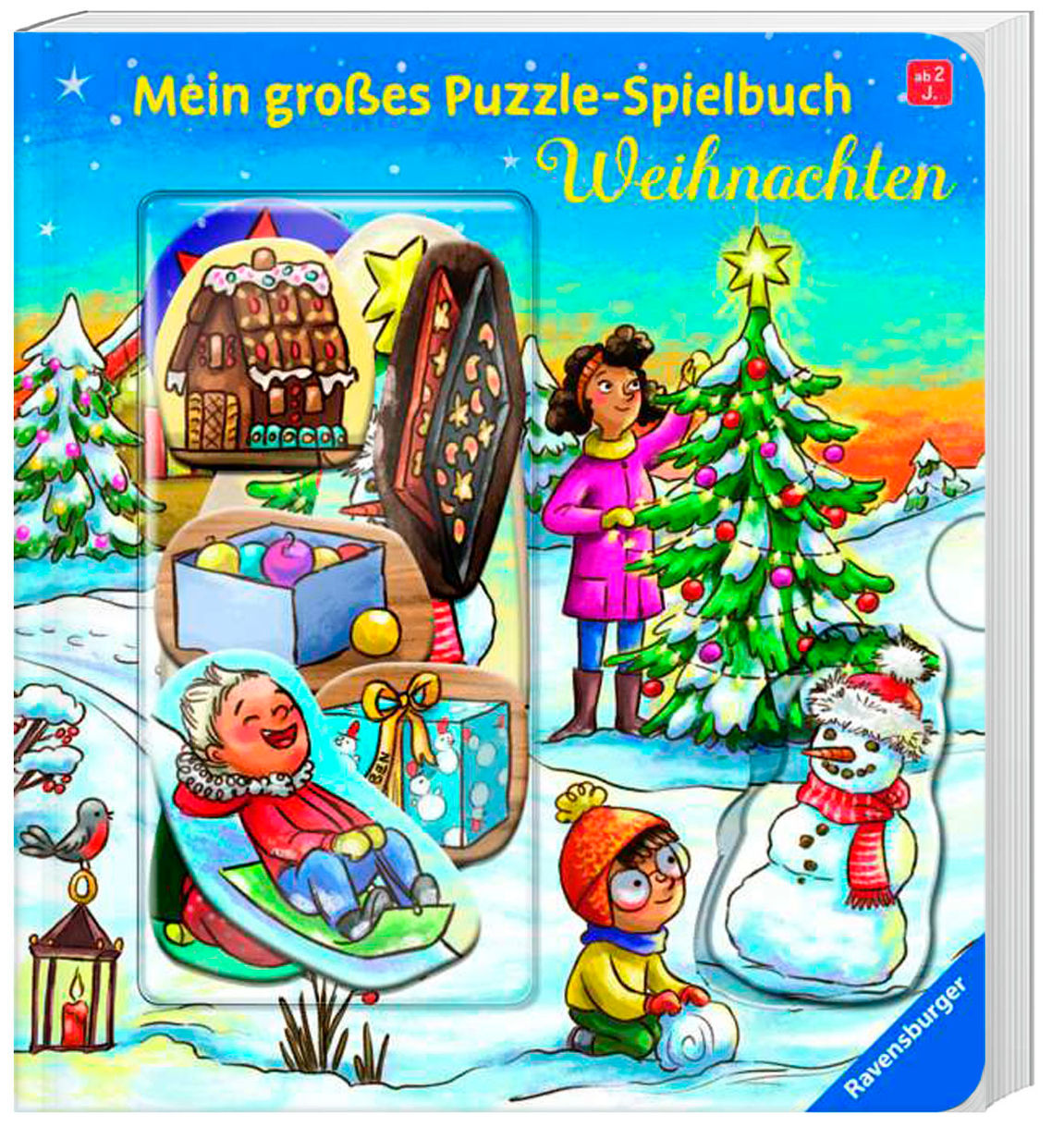 Mein großes Puzzle-Spielbuch: Weihnachten Buch versandkostenfrei