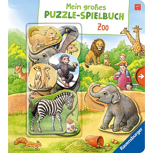 Mein großes Puzzle-Spielbuch: Zoo, Anne Möller