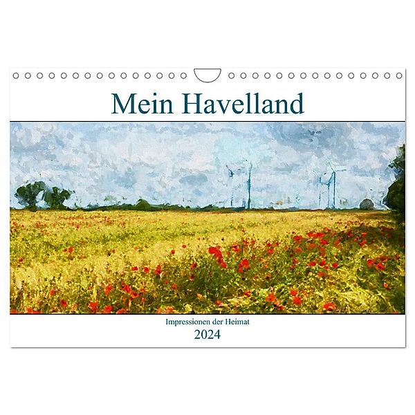 Mein Havelland - Impressionen der Heimat (Wandkalender 2024 DIN A4 quer), CALVENDO Monatskalender, Anja Frost