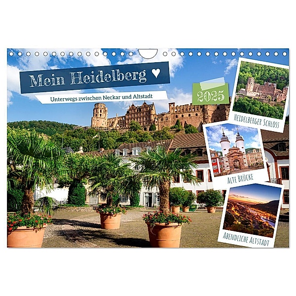 Mein Heidelberg - Unterwegs zwischen Neckar und Altstadt (Wandkalender 2025 DIN A4 quer), CALVENDO Monatskalender, Calvendo, Thorsten Assfalg Photographie