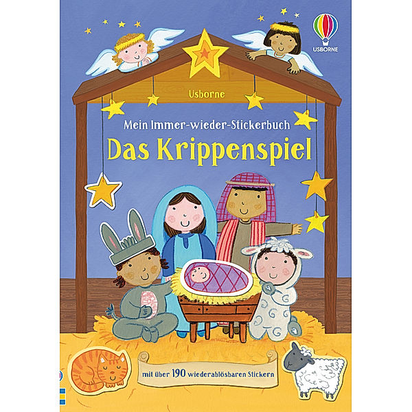 Mein Immer-wieder-Stickerbuch: Das Krippenspiel, Felicity Brooks