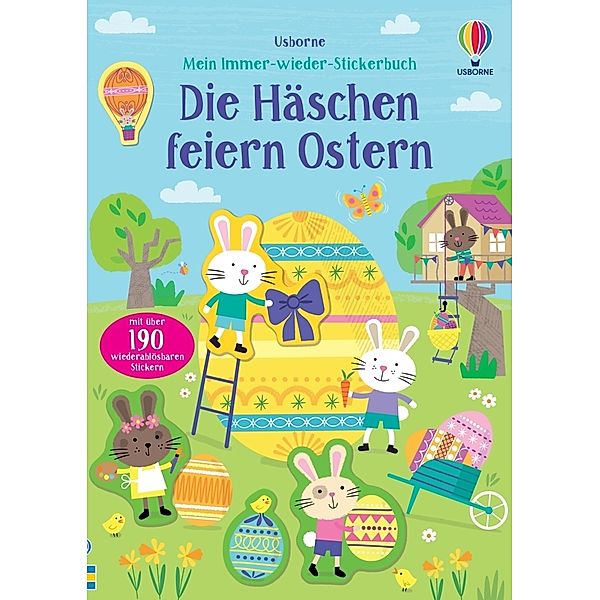Mein Immer-wieder-Stickerbuch: Die Häschen feiern Ostern