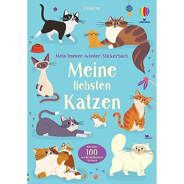 Mein Immer-wieder-Stickerbuch: Meine liebsten Katzen