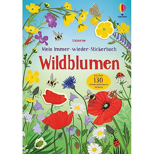 Mein Immer-wieder-Stickerbuch: Wildblumen, Caroline Young