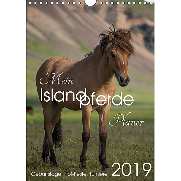 Mein ISLANDPFERDE Planer - Geburtstage, Hof-Feste, Turniere (Wandkalender 2019 DIN A4 hoch), Irma van der Wiel