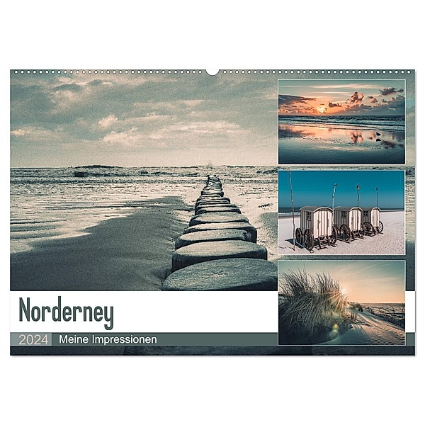 Mein Jahr auf Norderney (Wandkalender 2024 DIN A2 quer), CALVENDO Monatskalender, Steffen Peters