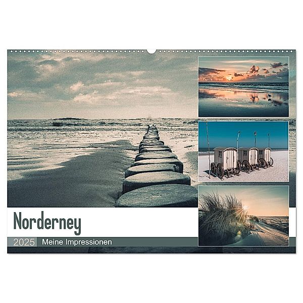 Mein Jahr auf Norderney (Wandkalender 2025 DIN A2 quer), CALVENDO Monatskalender, Calvendo, Steffen Peters