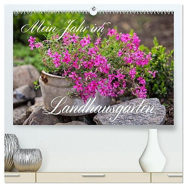 Mein Jahr im Landhausgarten (hochwertiger Premium Wandkalender 2024 DIN A2 quer), Kunstdruck in Hochglanz, Andrea Haase