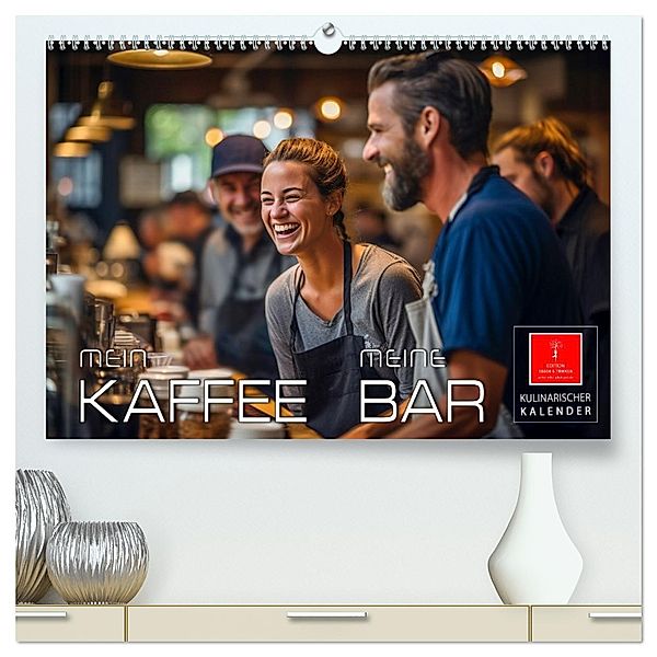 Mein Kaffee meine Bar (hochwertiger Premium Wandkalender 2024 DIN A2 quer), Kunstdruck in Hochglanz, Calvendo, Peter Roder