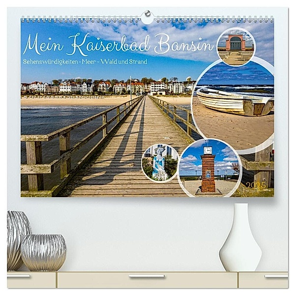 Mein Kaiserbad Bansin (hochwertiger Premium Wandkalender 2025 DIN A2 quer), Kunstdruck in Hochglanz, Calvendo, Holger Felix
