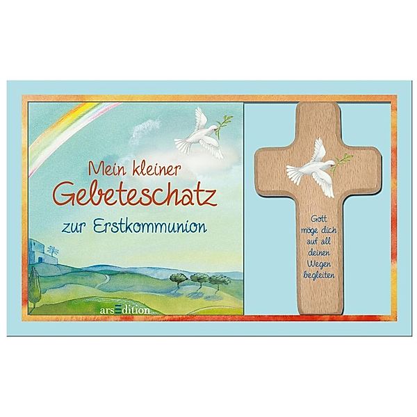 Mein kleiner Gebeteschatz zur Erstkommunion, m. Holzkreuz