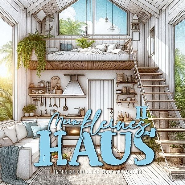 Mein kleines Haus Malbuch für Erwachsene 2, Monsoon Publishing, Musterstück Grafik