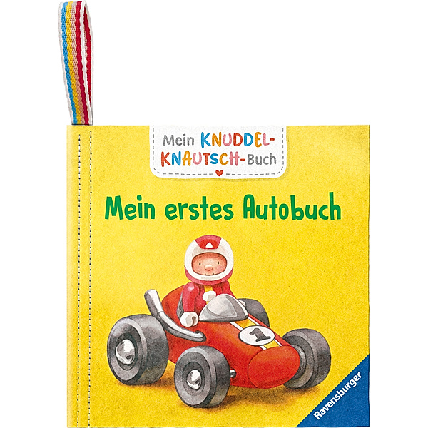 Mein Knuddel-Knautsch-Buch: Mein erstes Autobuch; weiches Stoffbuch, waschbares Badebuch, Babyspielzeug ab 6 Monate