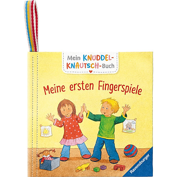 Mein Knuddel-Knautsch-Buch: Meine ersten Fingerspiele; weiches Stoffbuch, waschbares Badebuch, Babyspielzeug ab 6 Monate