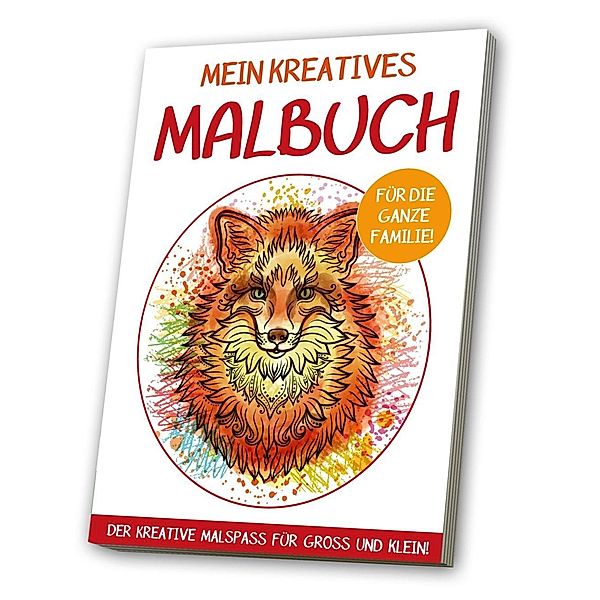 Mein kreatives Malbuch für die ganze Familie: Motiv Fuchs