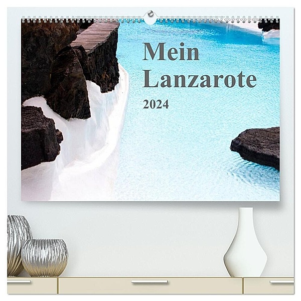 Mein Lanzarote (hochwertiger Premium Wandkalender 2024 DIN A2 quer), Kunstdruck in Hochglanz, r.gue.