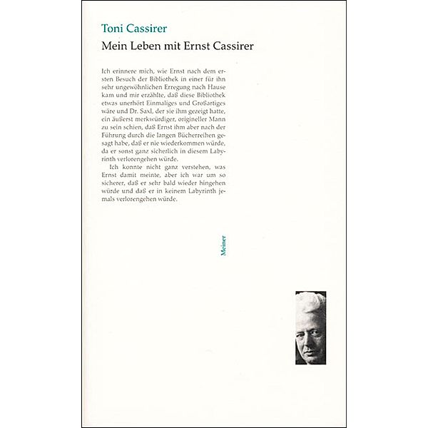 Mein Leben mit Ernst Cassirer, Toni Cassirer