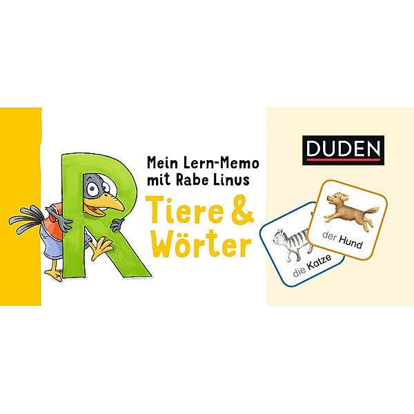 Duden / Bibliographisches Institut, Duden Mein Lern-Memo mit Rabe Linus - Tiere & Wörter (Kinderspiele), Dorothee Raab