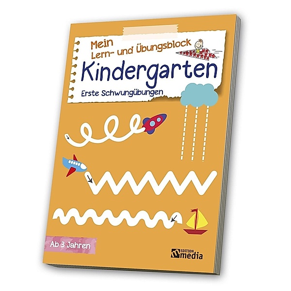 Mein Lern- & Übungsblock Kindergarten - Erste Schwungübungen
