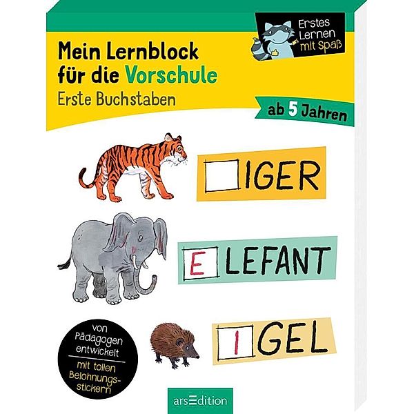 Mein Lernblock für die Vorschule - Erste Buchstaben, Hannah Lang