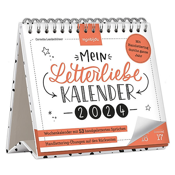 Mein Letterliebe Kalender 2024, Cornelia Landschützer