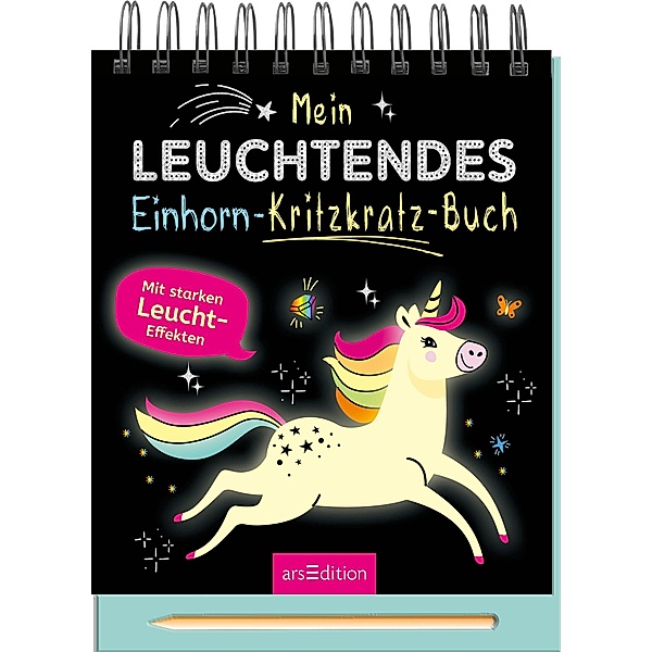 Mein leuchtendes Einhorn-Kritzkratz-Buch