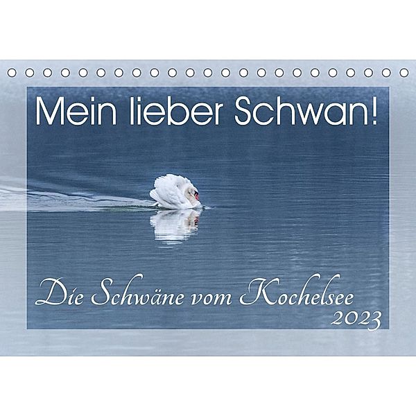 Mein lieber Schwan! Die Schwäne vom Kochelsee. (Tischkalender 2023 DIN A5 quer), Irma van der Wiel  www.kalender-atelier.de