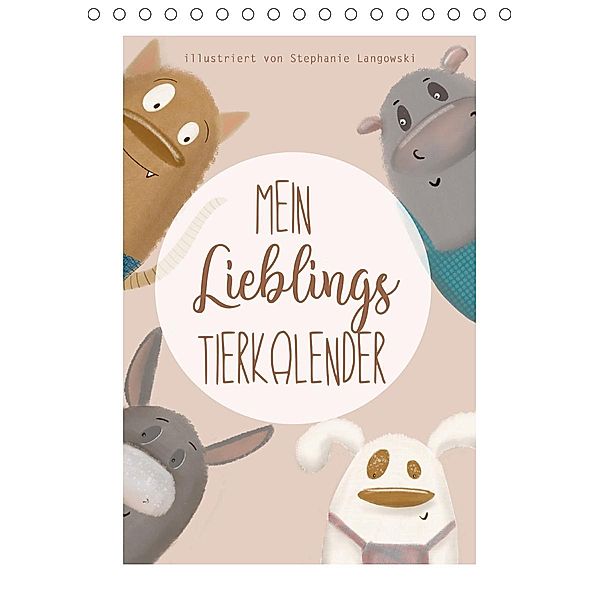 Mein Lieblings Tierkalender (Tischkalender 2021 DIN A5 hoch), Stephanie Langowski