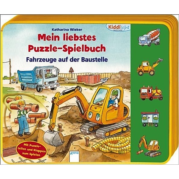 Mein liebstes Puzzle-Spielbuch, Fahrzeuge auf der Baustelle, Katharina Wieker