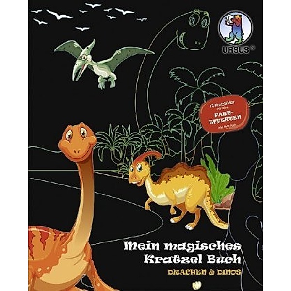Mein magisches Kratzel Buch Drachen & Dinos