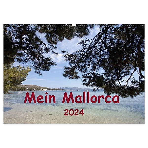 Mein Mallorca (Wandkalender 2024 DIN A2 quer), CALVENDO Monatskalender, r.gue.