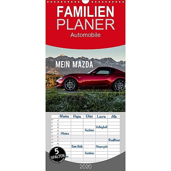 Mein Mazda - Familienplaner hoch (Wandkalender 2020 , 21 cm x 45 cm, hoch), Mikolaj Gospodarek
