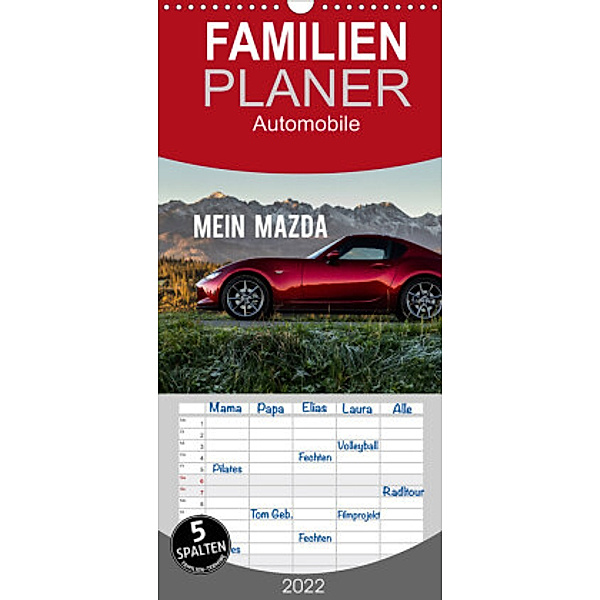 Mein Mazda - Familienplaner hoch (Wandkalender 2022 , 21 cm x 45 cm, hoch), Mikolaj Gospodarek
