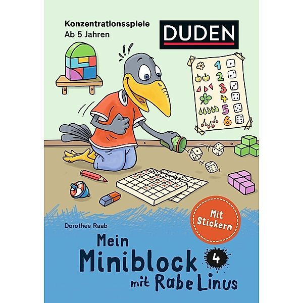 Mein Miniblock mit Rabe Linus - Konzentrationsspiele, Dorothee Raab