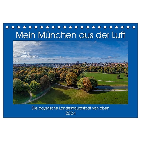 Mein München aus der Luft (Tischkalender 2024 DIN A5 quer), CALVENDO Monatskalender, AllesSuper