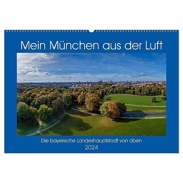 Mein München aus der Luft (Wandkalender 2024 DIN A2 quer), CALVENDO Monatskalender, AllesSuper