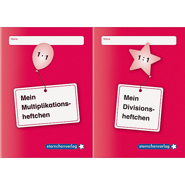 Mein Multiplikationsheftchen / Mein Divisionsheftchen, 2 Hefte, sternchenverlag GmbH, Katrin Langhans