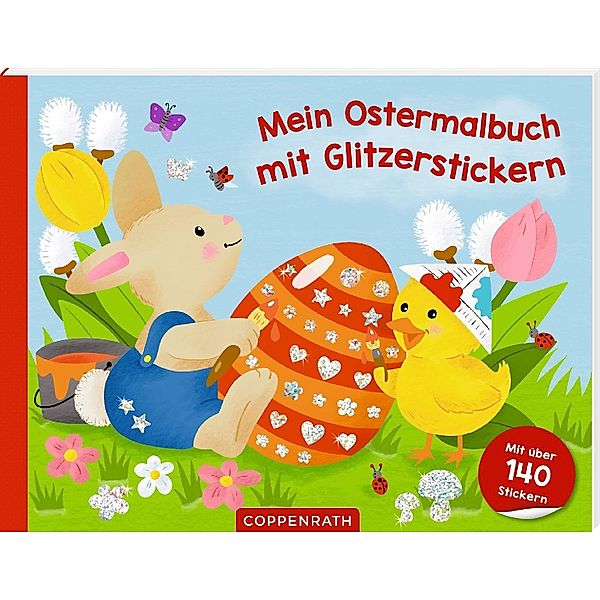 Mein Ostermalbuch mit Glitzerstickern