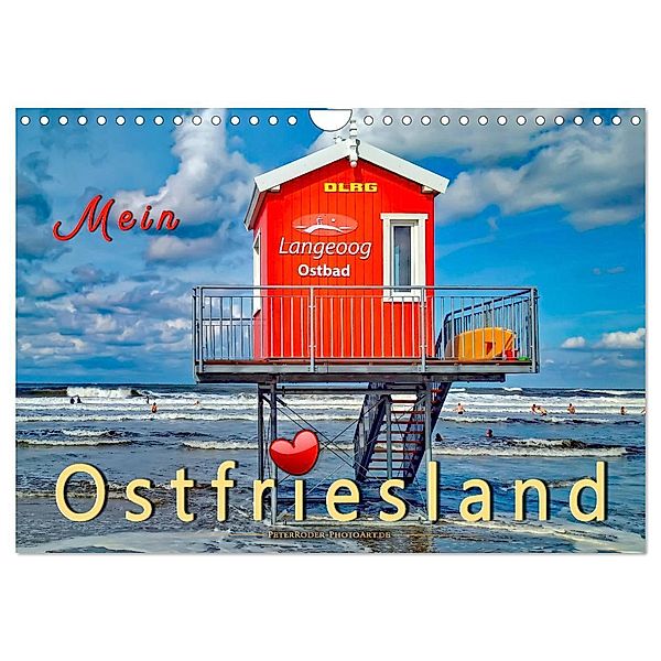 Mein Ostfriesland (Wandkalender 2025 DIN A4 quer), CALVENDO Monatskalender, Calvendo, Peter Roder